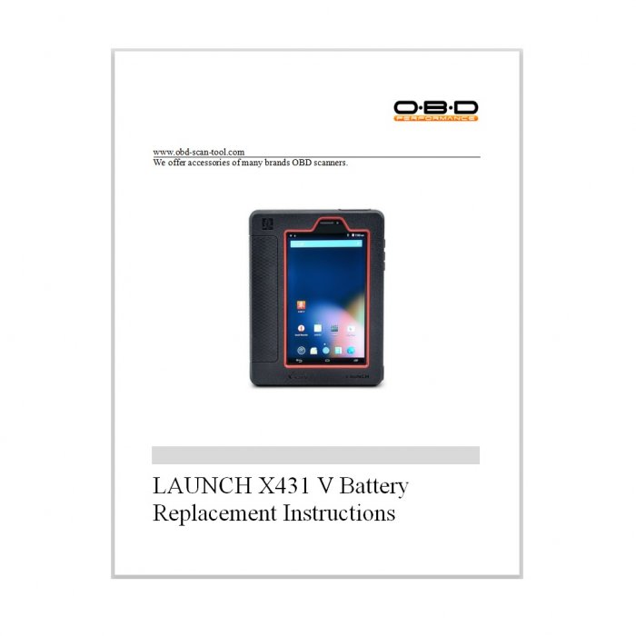 Battery Replacement for 7inch LAUNCH X431 V Tablet ScannerLAUNCHX431